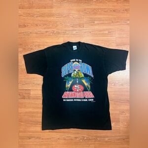 Vintage 1994 San Francisco 49ers Road to Super Bowl XXIX T-shirt XL Made in USA